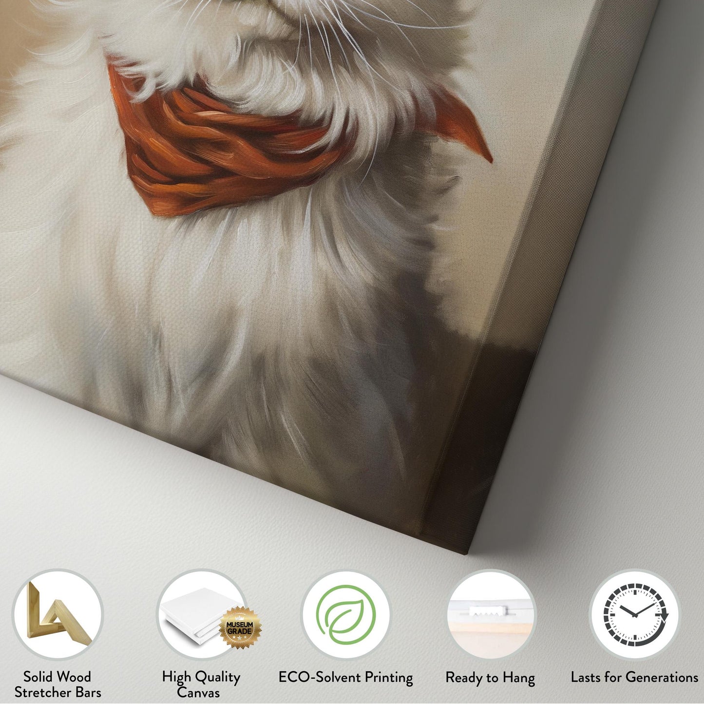 Cat Cowboy Vertical Wall Art Western, Decor Southwestern Canvas Print, Howdy Big Canvas Art