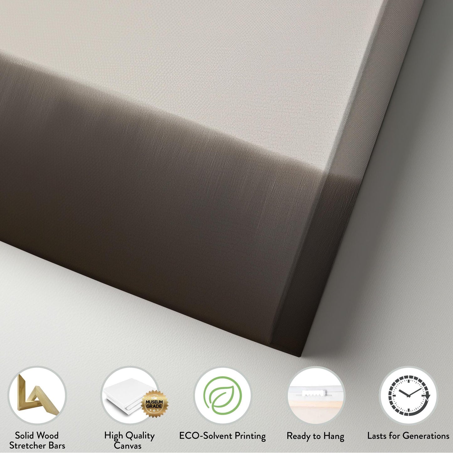 Grey Dual Tone Abstract Wall Art Minimal Serenity, Vertical Shadow Canvas Print, Moody Scene Decor Canvas Art