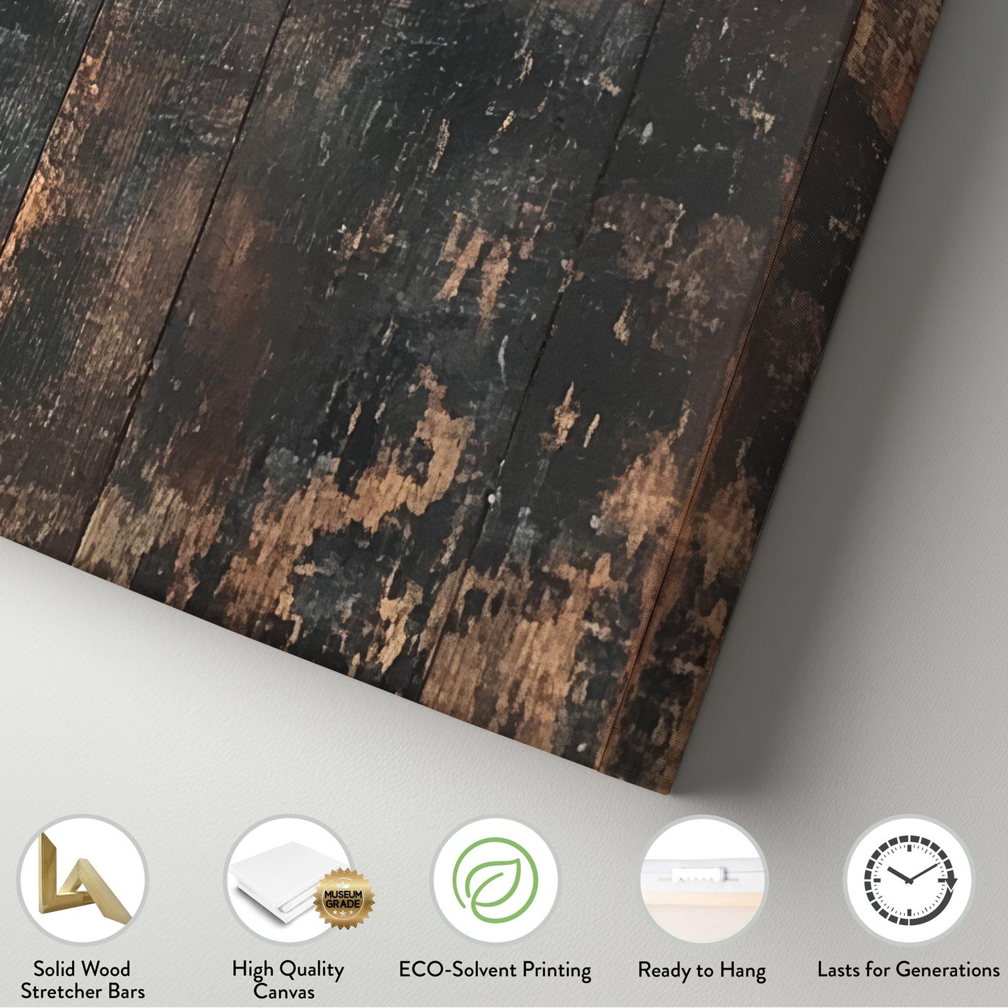 Serene Sunset Sheep Canvas Art | Reclaimed Woodblock Print | Bohemian Farmhouse Wall Art For Living Room Square Canvas Art