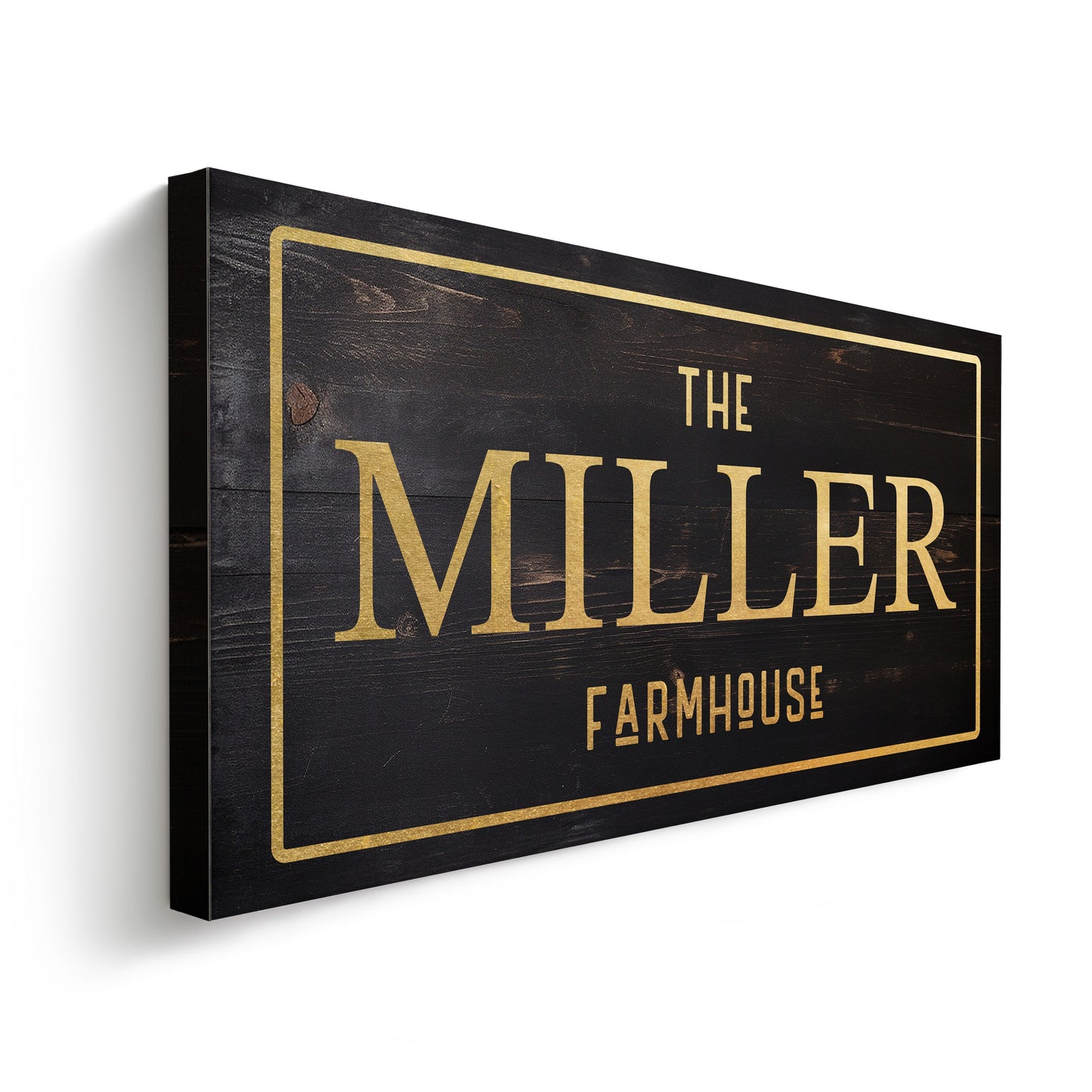 Farmhouse Sign, Personalized Homestead Sign, Farmhouse Wall Decor, Custom Family Name Farmhouse Sign, Name Date Farmstead Large Canvas Print