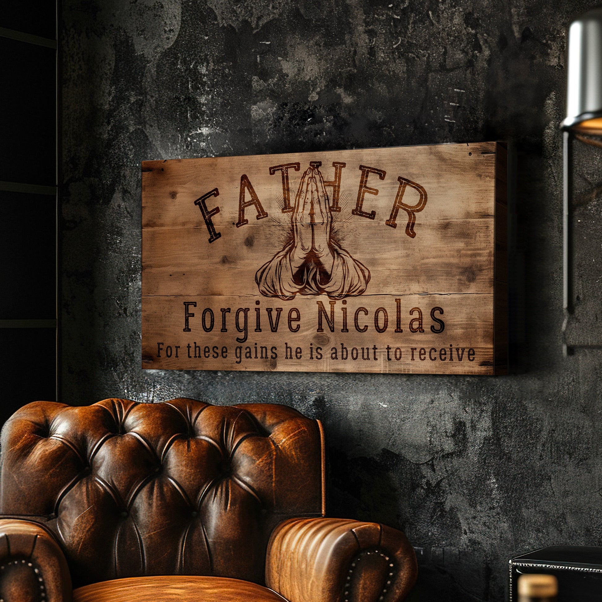 Personalized Home Gym Wood Sign: Religious Fitness Decor