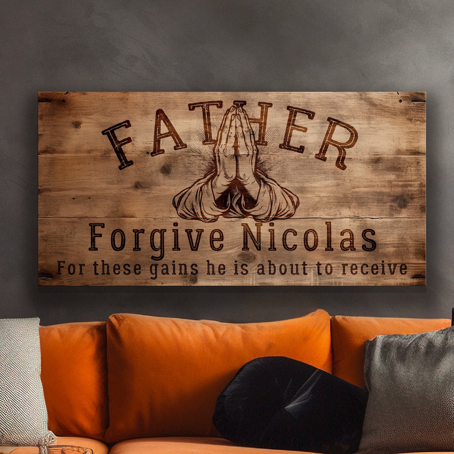 Personalized Home Gym Wood Sign: Religious Fitness Decor