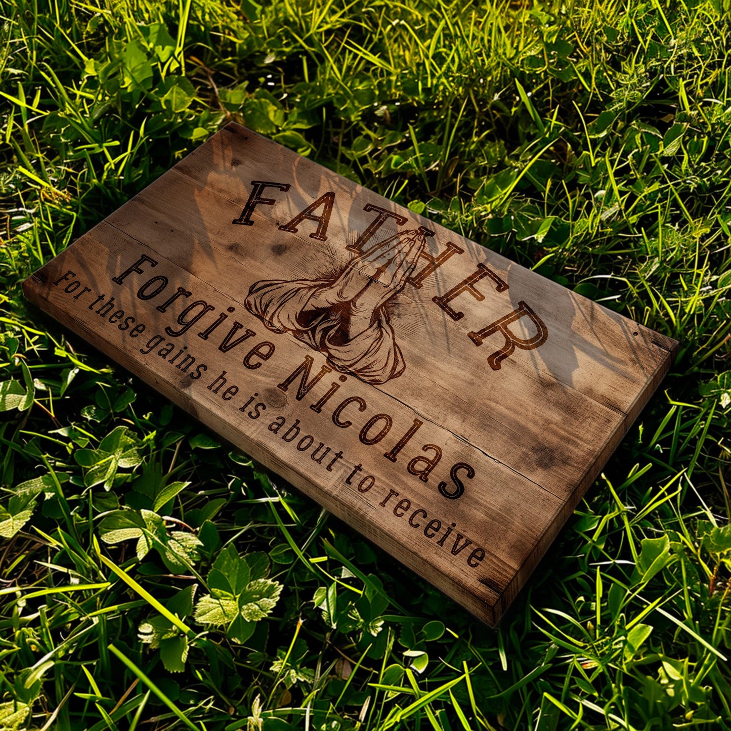 Personalized Home Gym Wood Sign: Religious Fitness Decor