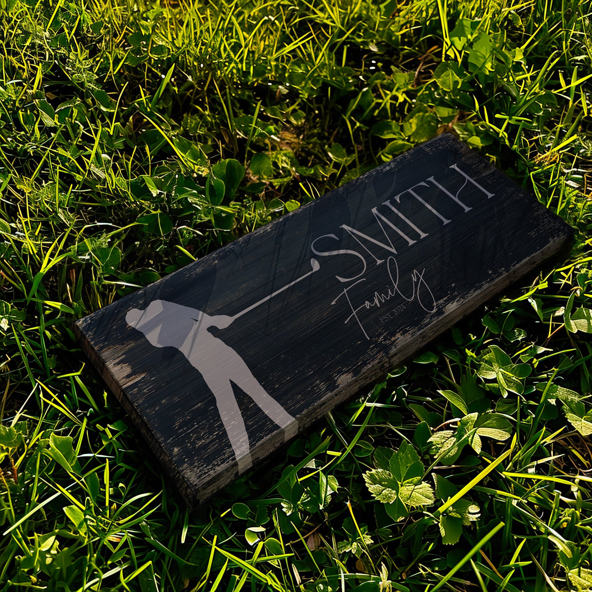 Golf Club Sign, Man cave Sign Personalized Golf Gifts, Custom Golf Team Wall Art Huge Panoramic Canvas Wall Art