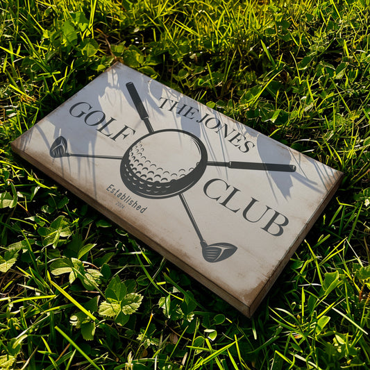 Golf Club Sign, Man cave Sign Personalized Golf Gifts, Custom Golf Team Wall Art Huge Canvas Wall Art