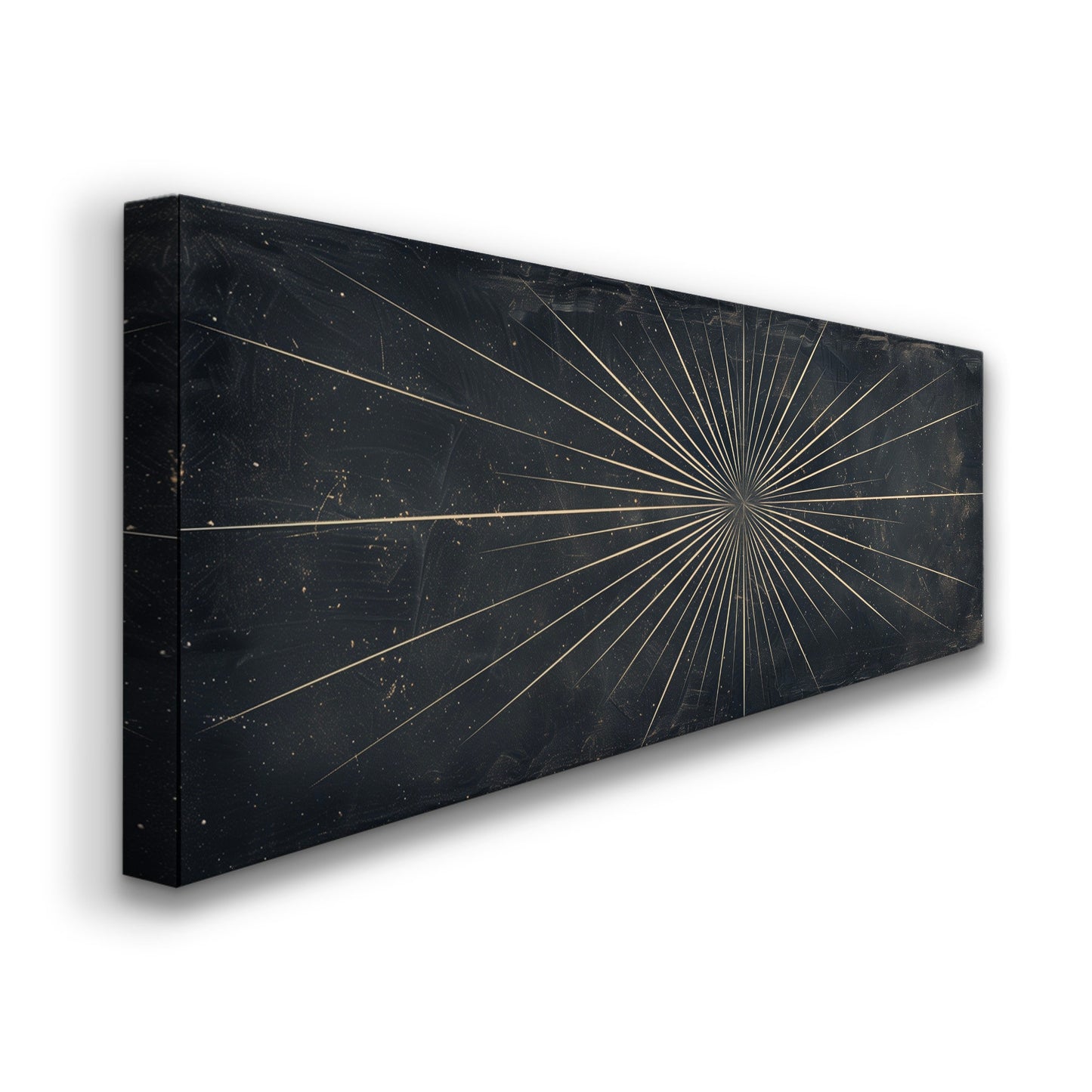 Huge Star At Night Long Horizontal Wall Art For Bedroom, Panoramic Night Sky Canvas Print, Minimalist Decor Canvas Art