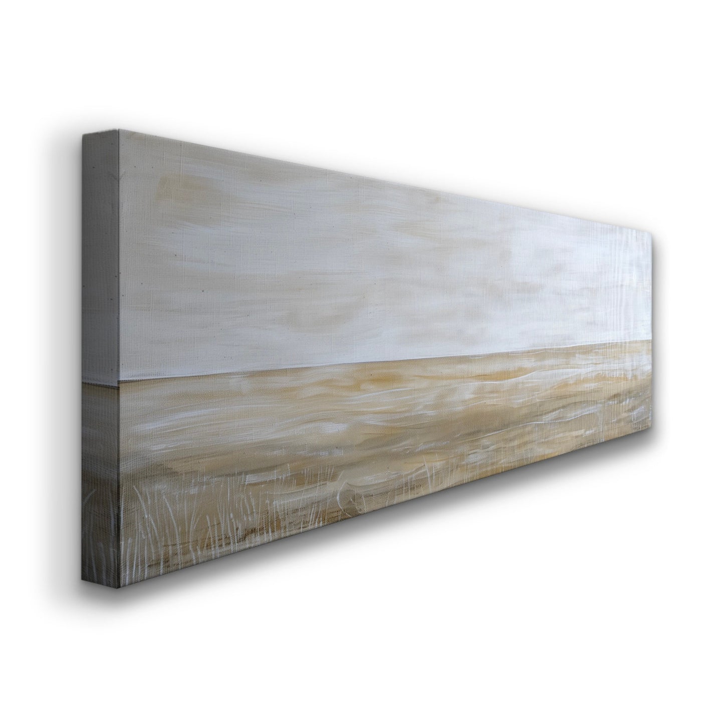Calm Lake Long Horizontal Wall Art For Living Room, Panoramic Southwestern Canvas Print, Minimalist Decor Canvas Art