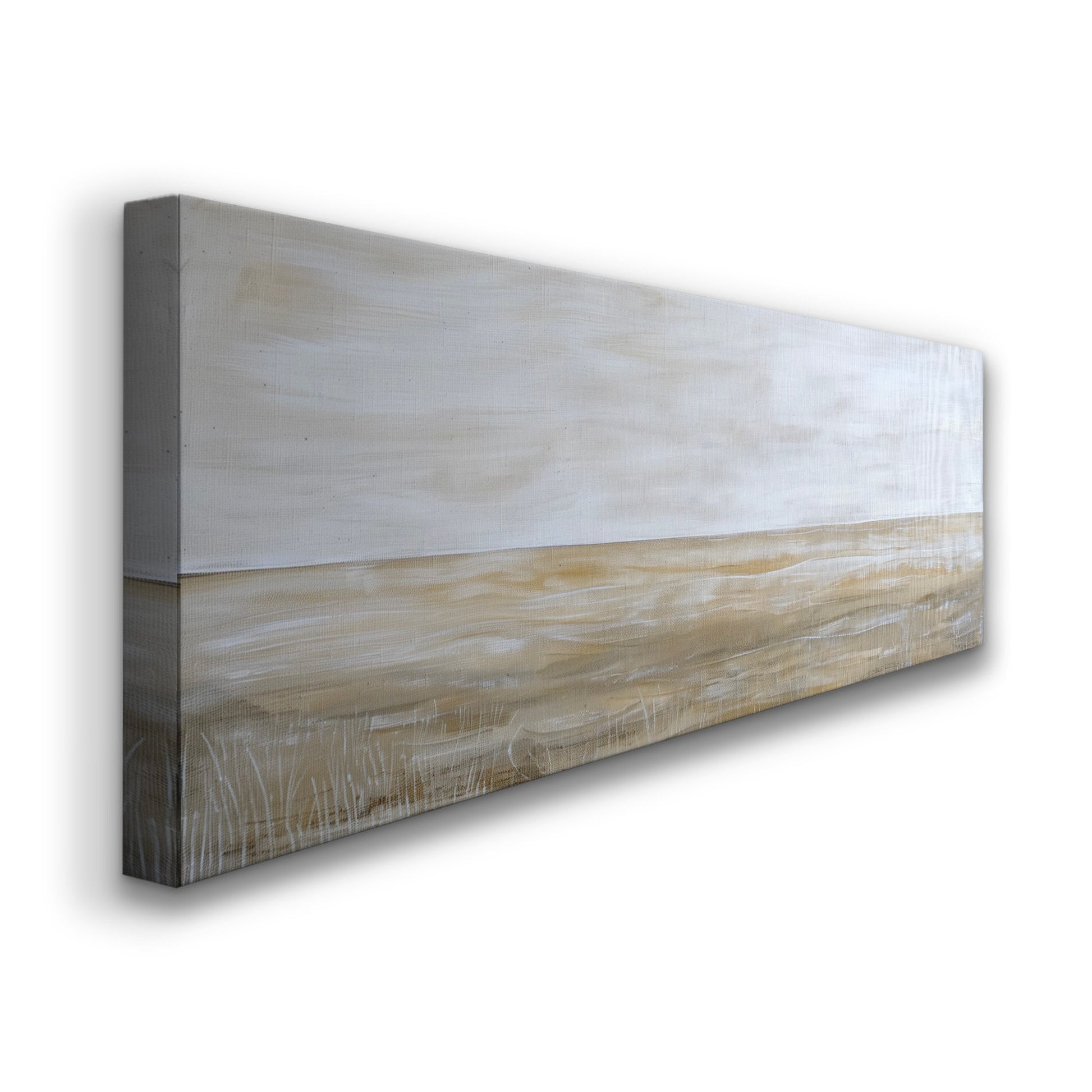 Calm Lake Long Horizontal Wall Art For Living Room, Panoramic Southwestern Canvas Print, Minimalist Decor Canvas Art