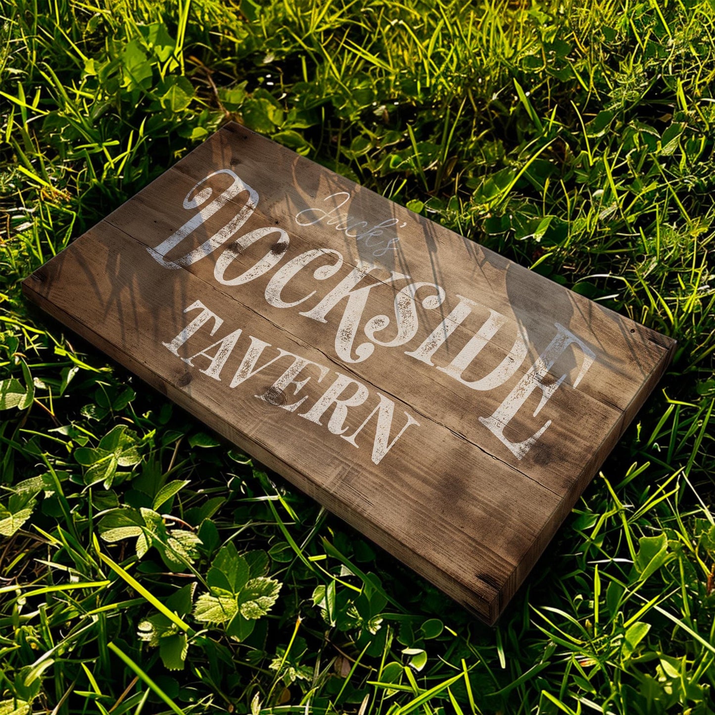Personalized Tavern Sign Personalized Maritime History, Large Saloon Canvas Print, Rustic Coastal Decor Canvas Art