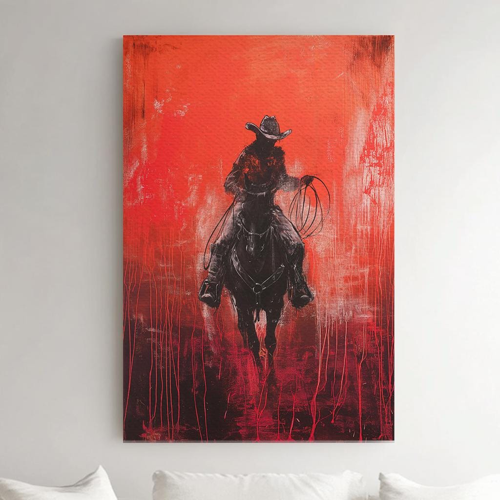 Howling Fox Harmony Canvas Art Abstract Print Bohemian Wall Art For Living Room Sunlit Amber Art Wildlife Decor Vertical Canvas