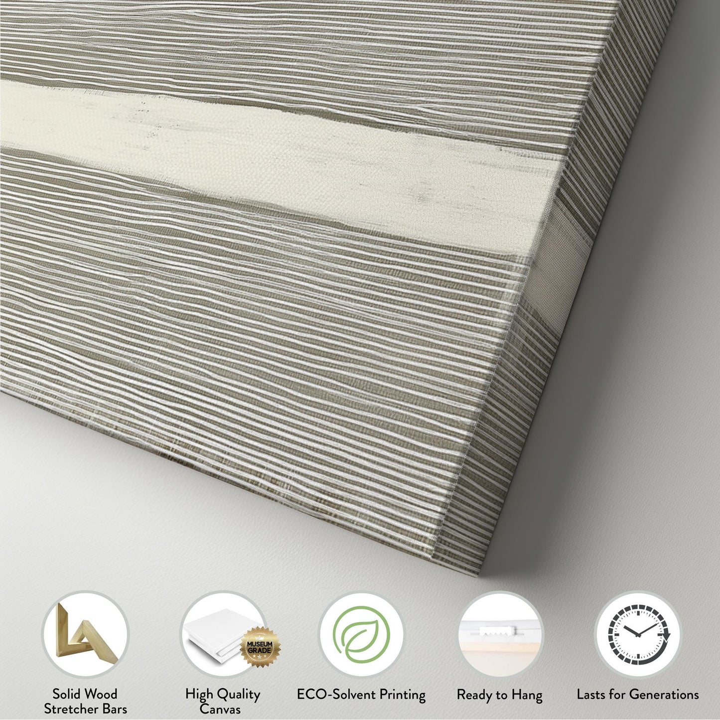 Linear Whispers Canvas Art Minimalist Print Modern Wall Art For Living Room Sandstone Art Linework Decor Panoramic Wall Art