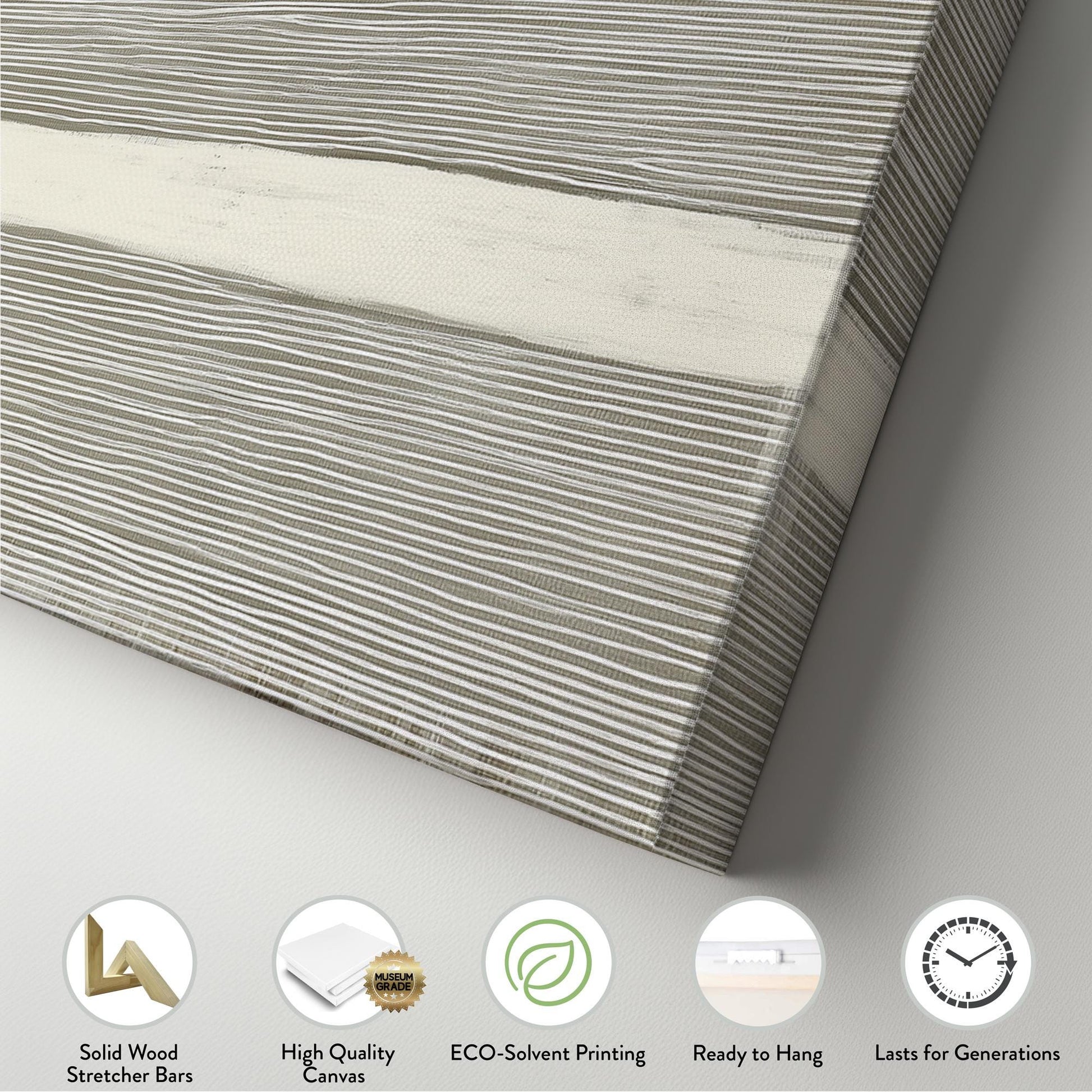 Linear Whispers Canvas Art Minimalist Print Modern Wall Art For Living Room Sandstone Art Linework Decor Panoramic Wall Art