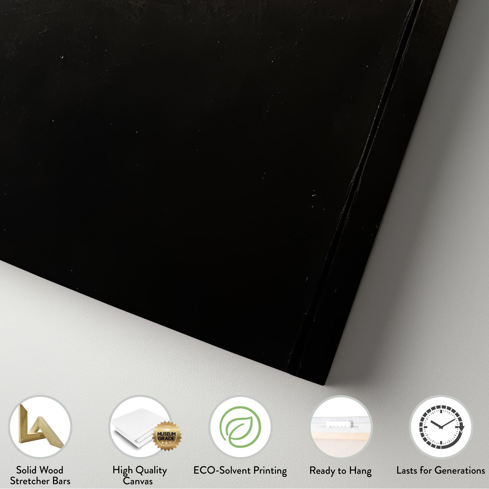 Textured Ombr Canvas Art | Impasto Print | Scandinavian Wall Art For Living Room | Warm Taupe Charcoal Art Square Canvas Art