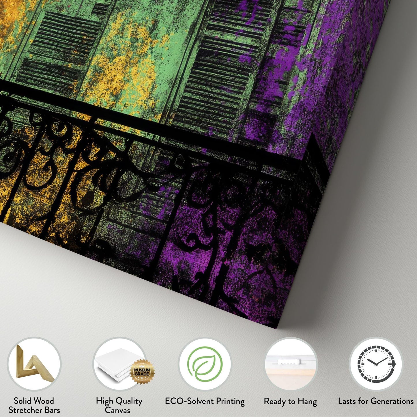 New Orleans Jazz Musician Canvas Art | Silhouette Print | Bohemian Wall Art For Living Room | Amethyst Mustard Art Horizontal Art