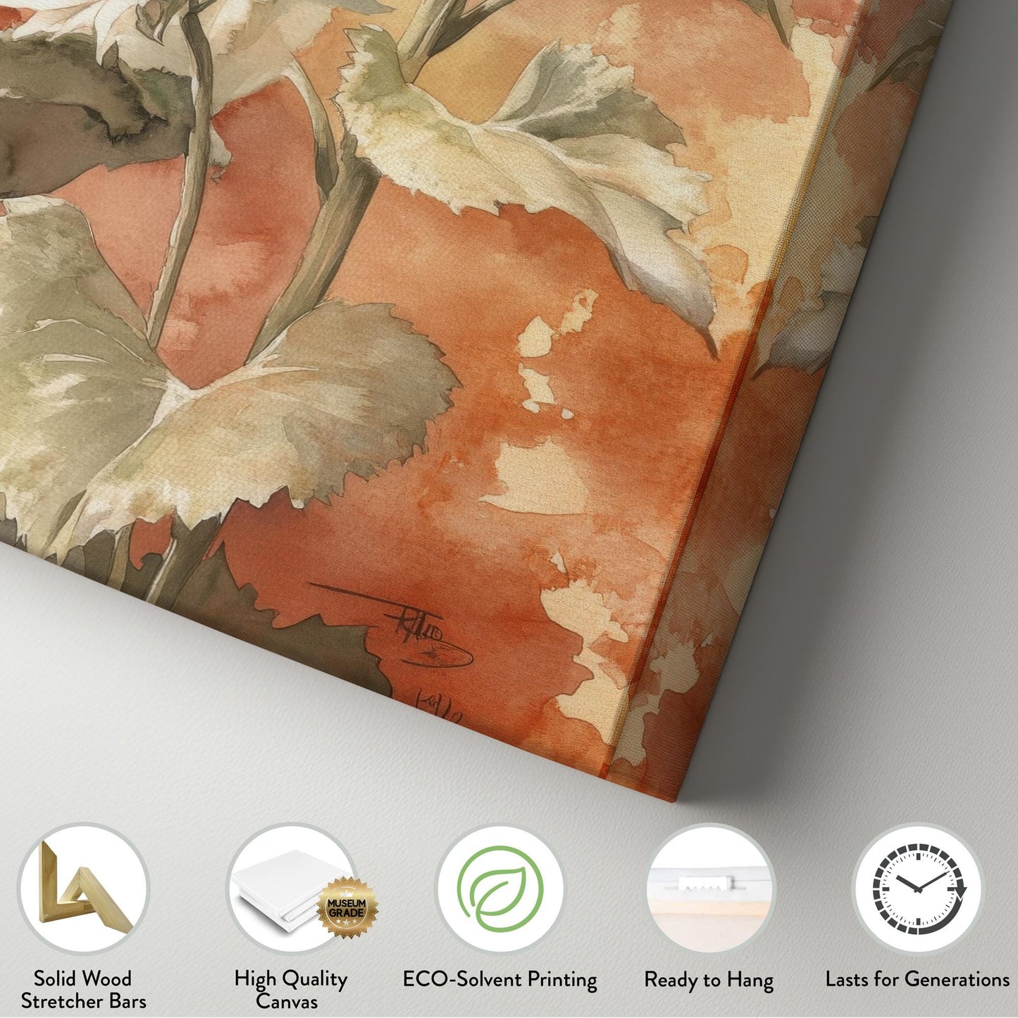 Triple Sunflower Watercolor Canvas Art | Botanical Illustration Print | Modern Farmhouse Wall Art For Living Room Long Vertical Art