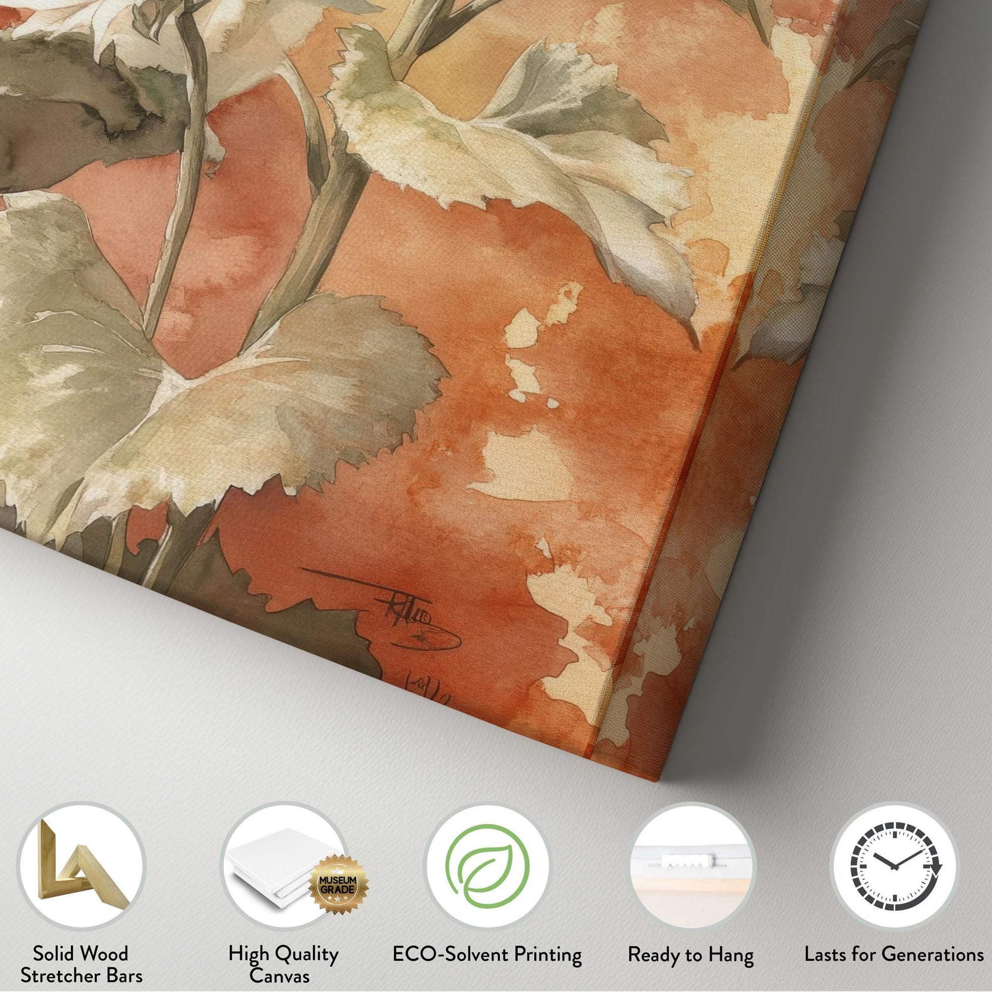 Triple Sunflower Watercolor Canvas Art | Botanical Illustration Print | Modern Farmhouse Wall Art For Living Room Long Vertical Art