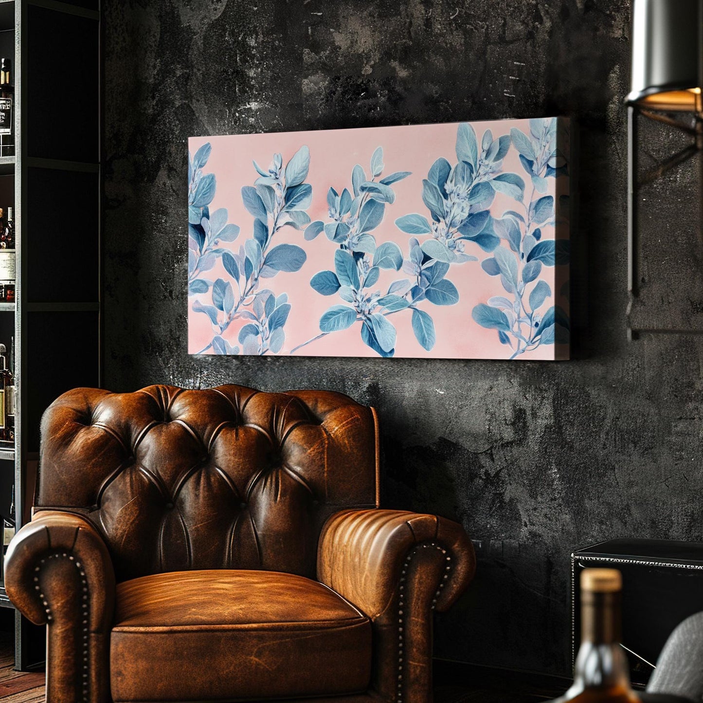 Serene Botanicals Canvas Art | Watercolor Botanical Print | Tranquil Zen Wall Art For Living Room Horizontal Art
