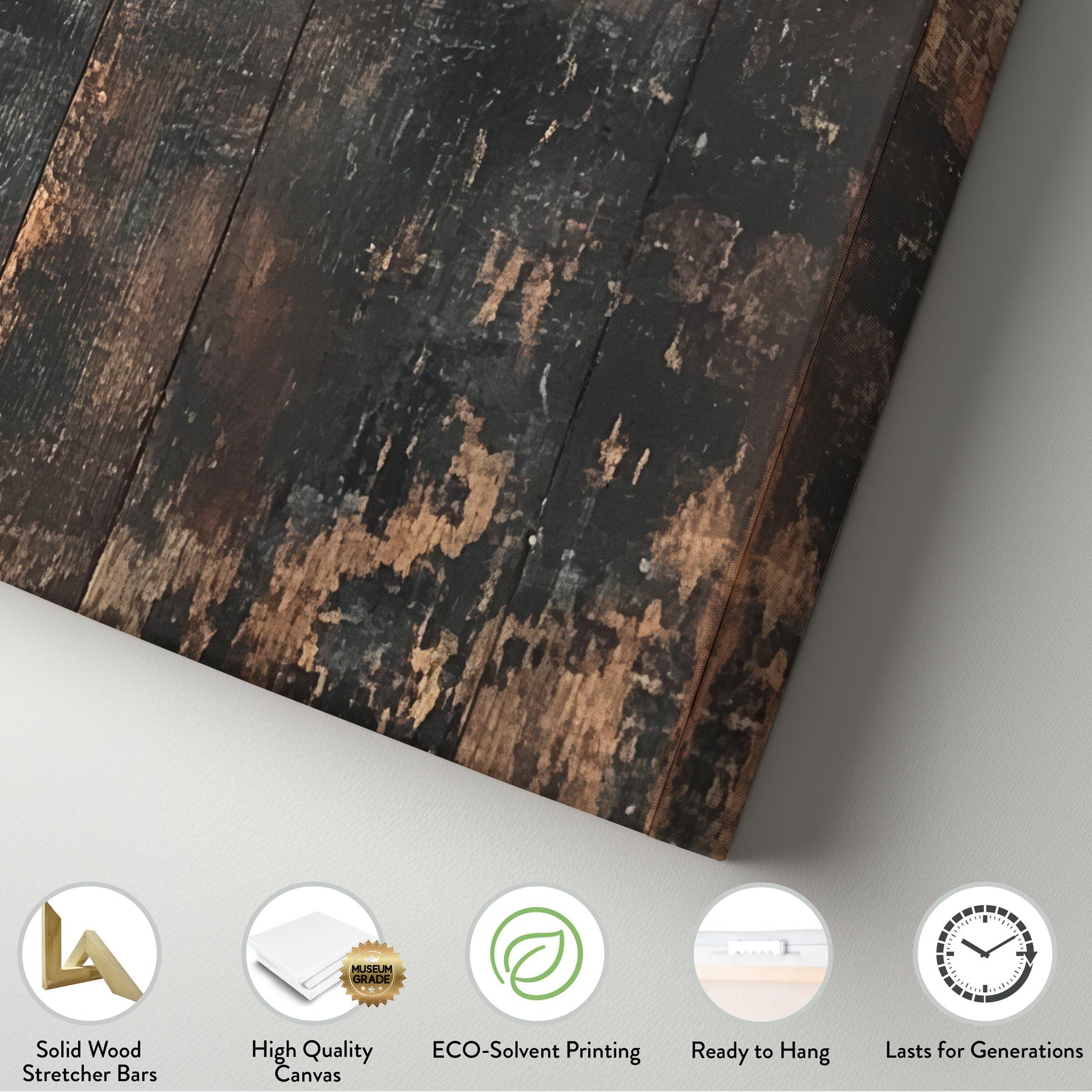 Serene Sunset Sheep Canvas Art | Reclaimed Woodblock Print | Bohemian Farmhouse Wall Art For Living Room Square Canvas Art